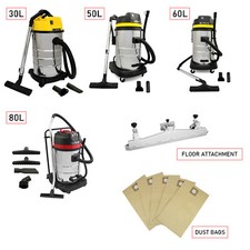 Industrial Wet & Dry Vacuum Cleaner Commercial Stainless Steel Equipment Tools