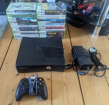 Xbox 360 Slim 4GB Console with Controller + 30 Games (Check Description)