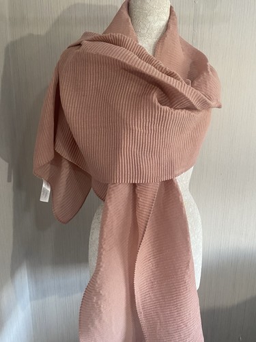 Rose pink crinkle pleat - pleat, large