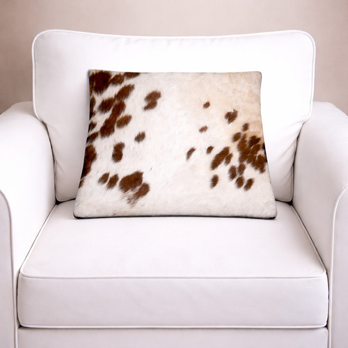 100 natural cowhide pillow - cowhide,
