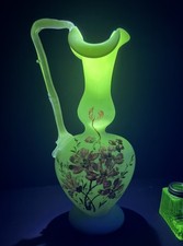 Antique Bohemian Uranium Glass
