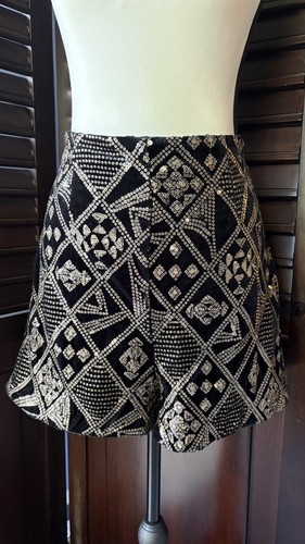 Zara black mini - shorts, with