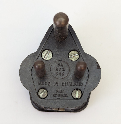 Vintage brown bakelite 5a - mk,