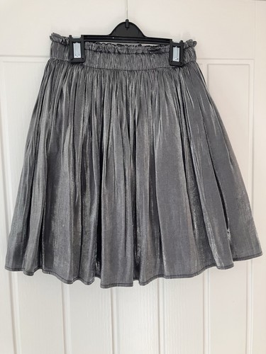Girls next silver pleated - girls,