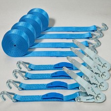 2500kg Ratchet Straps Easy4straps 4 Pack 8m x 50mm Heavy Duty Tie Down Straps