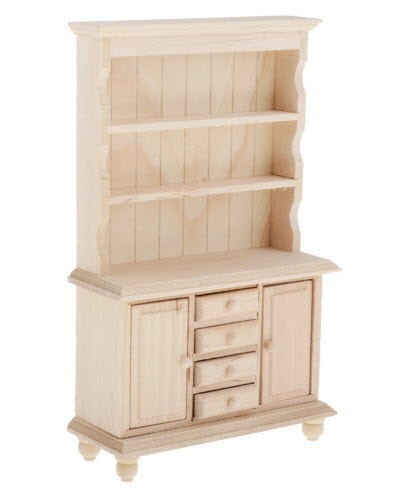 Dolls house welsh dresser pine - house,