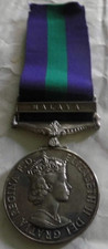 EIIR GSM MALAYA CLASP CORPORAL HOSKING R.A.F.
