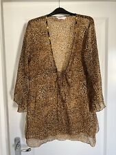 Bon Marche Ladies Animal Print size 16 Lightweight Beach Pool Cover Up in VGC