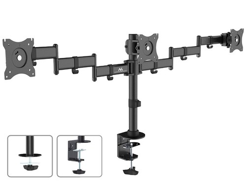 Triple monitors bracket desk - triple,