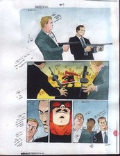 1997 Daredevil original color guide art 364 page 9:Marvel 90s Production artwork