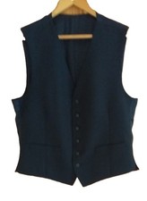 Alexandre Navy Wool Waistcoat-