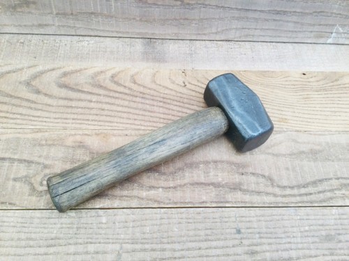 Vintage cast steel club - steel, 2