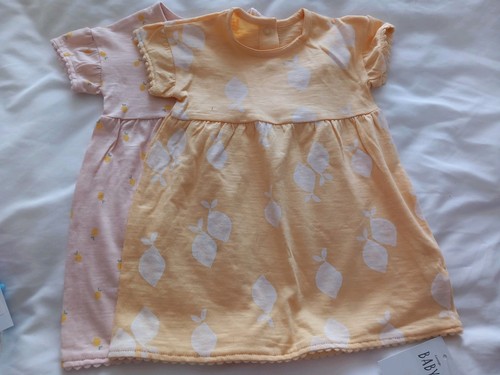 Two baby girls summer dresses - two,