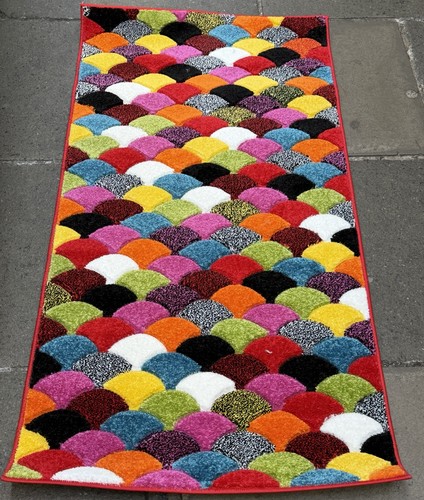 Colourful pebble rug - colourful,