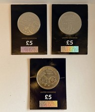 Mr. Men set, 3 x £5 Coins