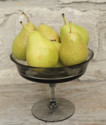 Midcentury small glass compote - small,