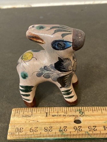 Mexican donkey figurine folk - figurine,