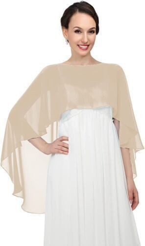 Womens chiffon shawl bridal - chiffon,