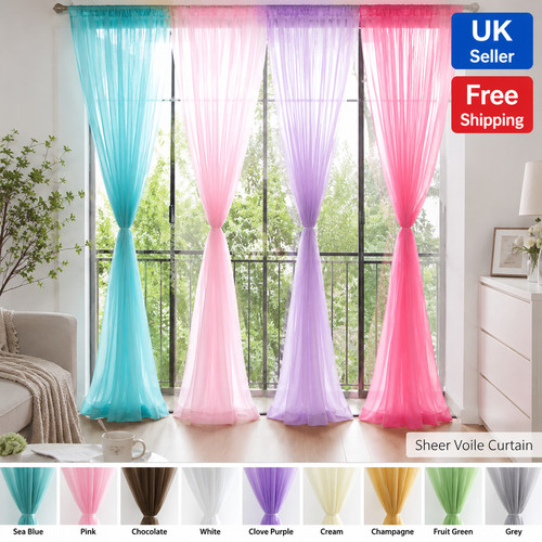 Rose voile sheer - rose,