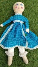 Sad old vintage rag - doll, dolly