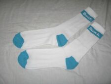 BNWOT  BENCH  Mens Recycled Cotton Sports Gym Ribbed Crew Socks  White Turquoise