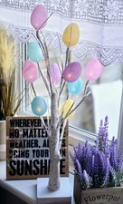 LED Egg Tree with 24 Warm