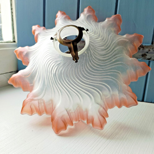 French vintage frosted frilly - french,