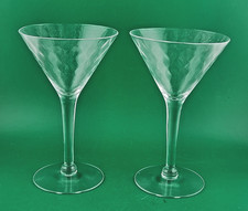 Martini Glasses Set of 2 Clear