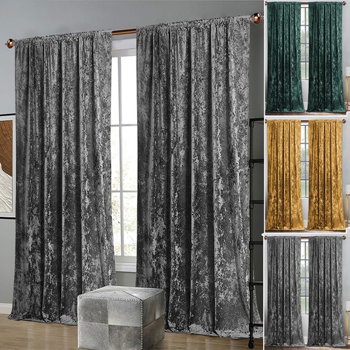 Luxury crushed velvet - crushed, curtains