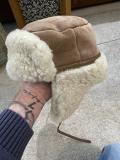 Vintage Sheepskin Hat Dunn And Co Medium