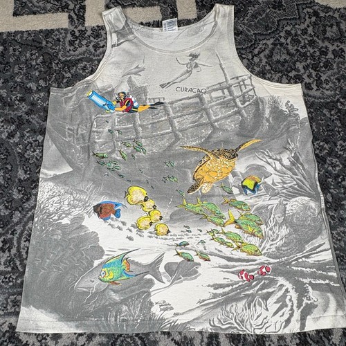 Vintage curaçao tank top - vintage,
