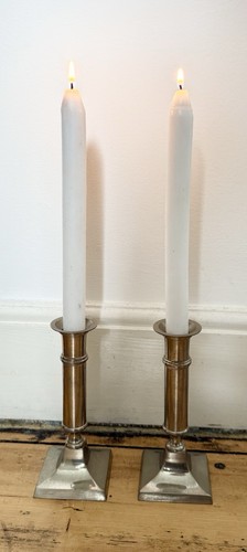 Pair vintage silver plated - vintage,