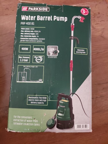 Parkside water barrel pump - water,