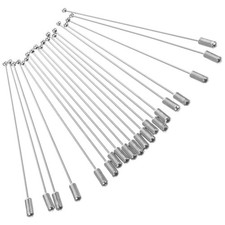 20 Pcs Metal Brooch Stick Pins