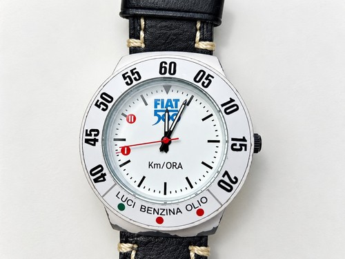 Vintage fiat 500 white watch - fiat,