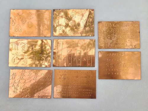 Vintage copper engraved - copper,