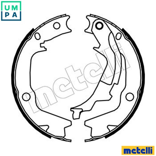 Brake shoe set parking - shoe,