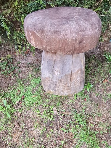 Large hand carved solid wood - carved,