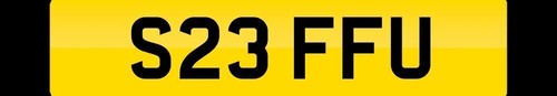 Number plate registration - number,
