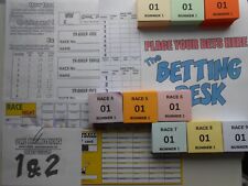 RACE NIGHT TICKETS SET - 30 PER RUNNER FOR 9 RACES - PAPERWORK / SCRATCH CARD