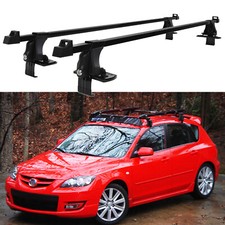 Pair For Mazda 3 Mzda 6 54" Top Roof Rack Cross Bars Luggage Carriers w/ Lock