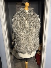 Monsoon Grey Faux Fur Gilet