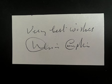 DENIS COMPTON - ENGLAND CRICKETER & ARSENAL FOOTBALLER - SIGNED PAGE