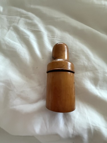 Georgian treen bottle - bottle, holder