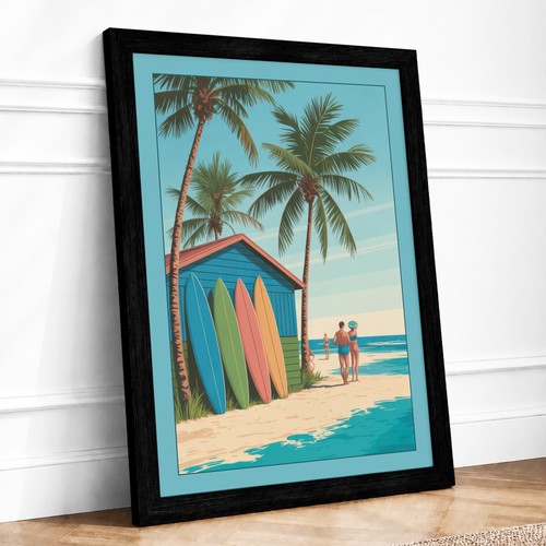 Turquoise beach hut - turquoise,
