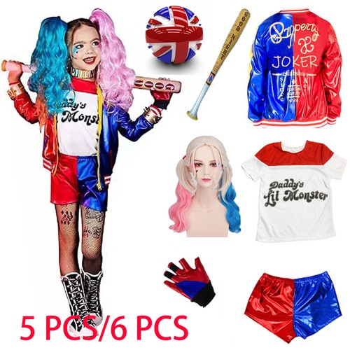 6pcs kids girls costume - 5/6pcs,