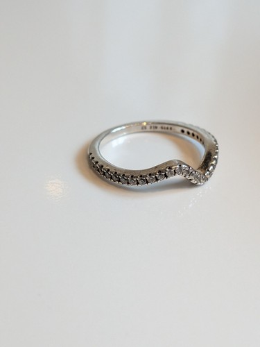 Pandora sparkling wave ring - wave,