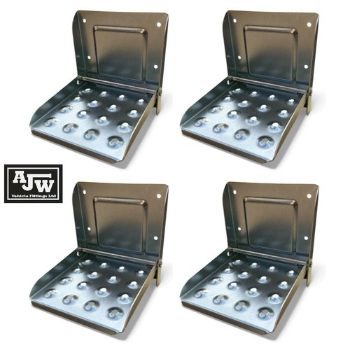 Folding step zinc plated - folding, (x4)