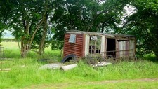 Photo 6x4 Old shepherd's hut Crossways/SO3220 Formed from a redundant go c2016