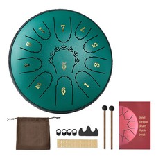 VEVOR 6in Steel Tongue Drum 11-Note D Major Rain Drum with Mallet for Meditation